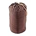 VGEBY Wool Sleeping Bag Portable Travel Warm Sleeping Bag Adult Outdoor Camping Hiking Climbing, Wool Lining Reservoirs Backpack Accessories (Coffee Grid)
