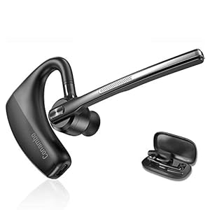 Conambo Bluetooth Headset 5.2 with CVC8.0 Dual Mic Noise Cancelling Bluetooth Earpiece 16Hrs Talktime Wireless Headset for Truck Driver iPhone Android Cell Phones