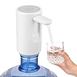 GLUN® Rechargable Automatic Water Pump Dispenser, Pack of 1 Portable Water Cane Filler Pump, 1 USB Type-C Cable, Pump Upto 5 to 20 Litre Water Bottle
