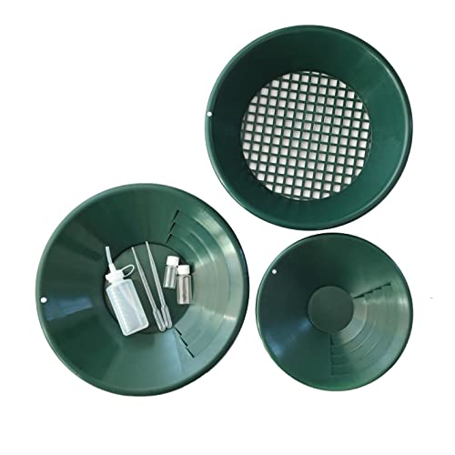 Euro-Gold EMPOTEC Pan Kit Batee Investigación Oro Pans Tamiz Accesorios