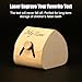XQIGI Custom Wooden Teeth Holder Cute Tooth Fairy Box Personalized Laser Engraving Handmade Case (Custom)