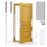 Armor Concepts Door Armor MAX Single Door Security Kit, Door Reinforcement Set for Jamb, Frame & Hinges, 5-Piece Door Lock Security, 30-Min Installation, Corrosion Proof, White