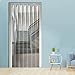 Commercial Entry Doors Curtains，Durable Waterproof Clear Vinyl Curtain PVC Plastic Door Strip Curtain for Cooler Warehouse Garage Industry(90x200cm/35.43x78.74in)