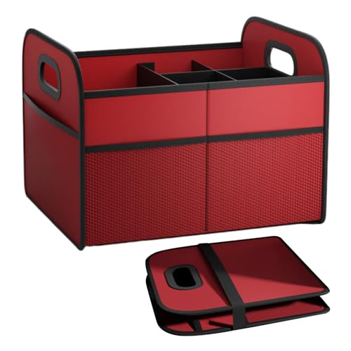 Organizador de maletero plegable, caja de 30 l con asa, resistente al agua, para pañales, frutas, aperitivos, camping, vajilla - imagen 7
