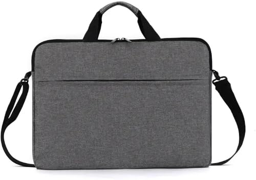 Image of ATEVON Grey Waterproof Laptop Sleeve Case with Handle - Fits 15.6-16 Inch Laptops & Tablets, Unisex Carrying Bag for Men & Women