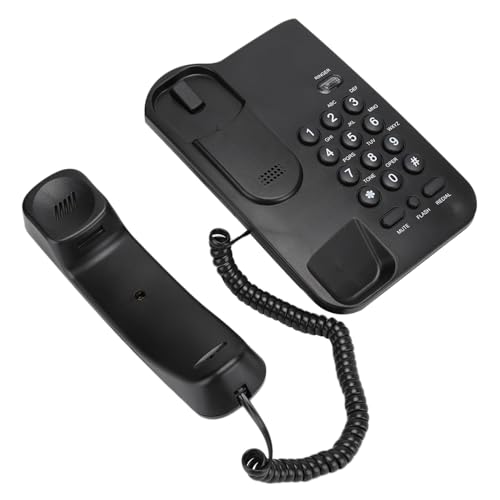 Telefono Bianco Scrivania a Muro di Piccole Dimensioni Facili da Trasportare a Batteria ABS di Alta qualità per Uso Domestico ufficio Alberghiero Comodo e Protettivo 2