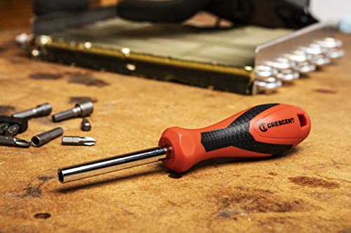 Crescent 1/4" Drive Dual Material Bit Holding Screwdriver Handle - Crw25C #TOP6