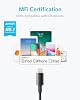 Cable Anker USB A a Lightning, Certificado MFi (Paquete de 2, 6 pies, Negro) | Cordón de Nylon Doble Trenzado, para iPhone 14 / 13 / 12 / 11 Pro / 11 / XS Max / XR / 8 / 7 / 6s Plus y Más 4
