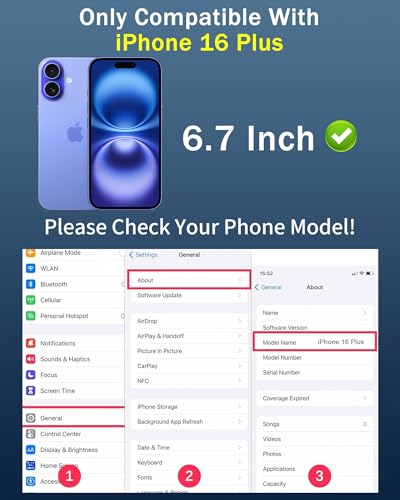 Image of 2 Pack Privacy Screen Protector for iPhone 16 Plus Tempered Glass 25 Degree Anti-Spy 16Plus Gradient Colorful Anti Bluelight Easy Installation Frame Full Coverage Case Friendly (6.7 inch Blue)