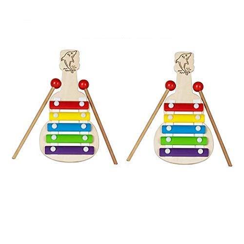 woodykraft wooden hand crafted rattle set for kids, babies, infants, non toxic finished instrument - pack of 2- Multi color (B07X3S6747) Amazon Price History, Amazon Price Tracker
