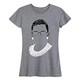 Instant Message - Ruth Portrait - Women's and Women's Plus Size Short Sleeve Graphic T-Shirt - Size 1X Heather Grey