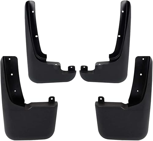 PIT66 Juego de guardabarros moldeados para guardabarros compatible con Ford F250 F350 Super Duty 2008 2009 2010 con guardabarros