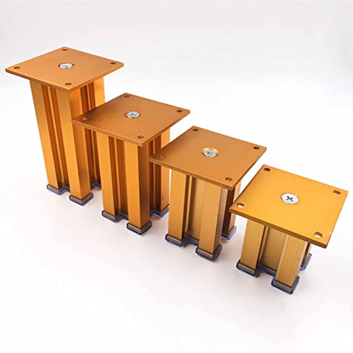 Conjunto de 4 pernas de móveis modernos, pés de sofá de metal de reposição, peças de pernas de supor