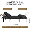 Adjustable Bed Base -King-Three FOLD- Motorized Head and Foot Incline - Quick and Easy Assembly