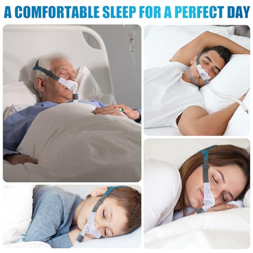 Image of Nuanchu 12 Pcs Nasal Pillow Liner for CPAP Cushion Nasal Cushion Pillow Covers Cotton Liners Skin Sleep Protector Compatible Comfort Reusable Reduce Noisy Air Leaks and Irritation (White)