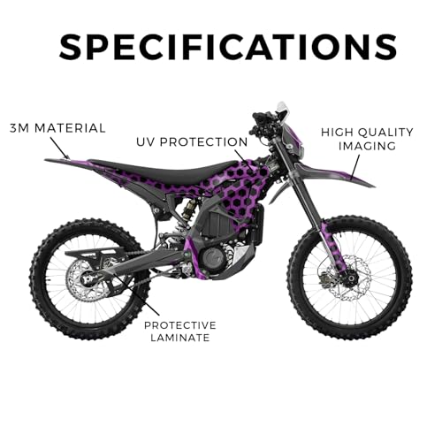 Image of Surron Ultra Bee Graphics Kit Wrap - Hex Magenta - Sur-Ron Skin - Premium 3M Vinyl Protective Wrap Decal Cover - Easy to Apply | Crafted in The USA by MightySkins