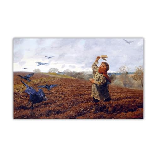 Kit peinture diamant Arthur Hughes Tempête des corbeaux 5D broderie diamants complète 30x40 cm