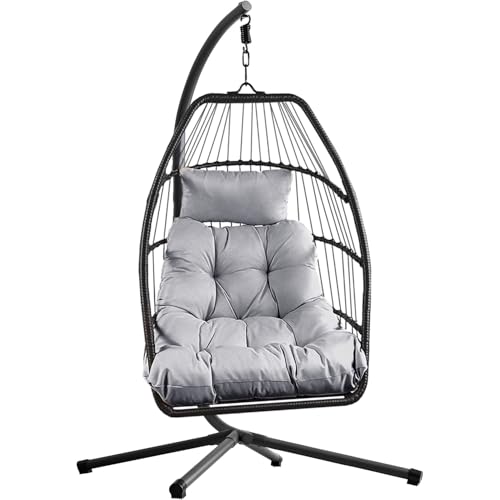 Home Republic Egg Chair with Frame (Miami Black)