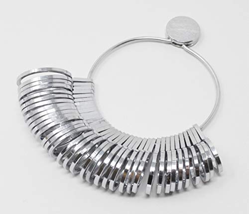 Standard Width Finger Gauge Sizes 1-15 with Half Sizes Jewelry Making Measuring Tool Set