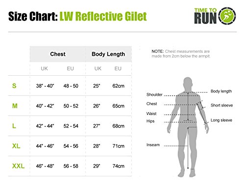 Time To Run Corsa e il Ciclismo Gilet Chiuso