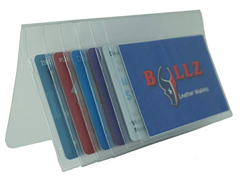 Bullz Heavy Duty Vinyl Plastic Secretary Inserts for Long Wallets- 6 Pages2