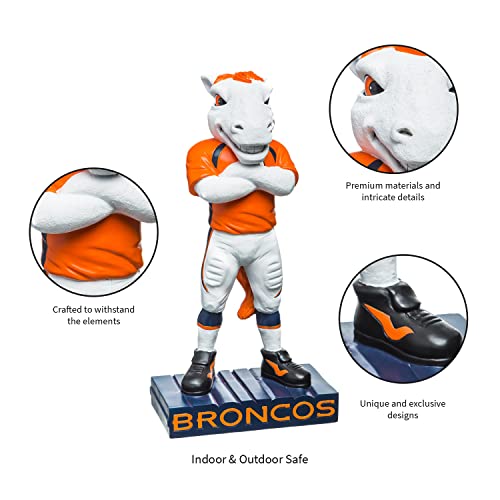 Team Sports America 843809MS Nfl Denver Broncos Fun Colorful Mascot Statue 12 Inches Tall thumb #3
