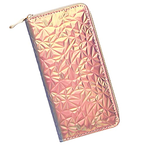 Image of KUKOO Glitter Wallet for Women Shiny Long Phone Clutch Purse Ladies Card Holder