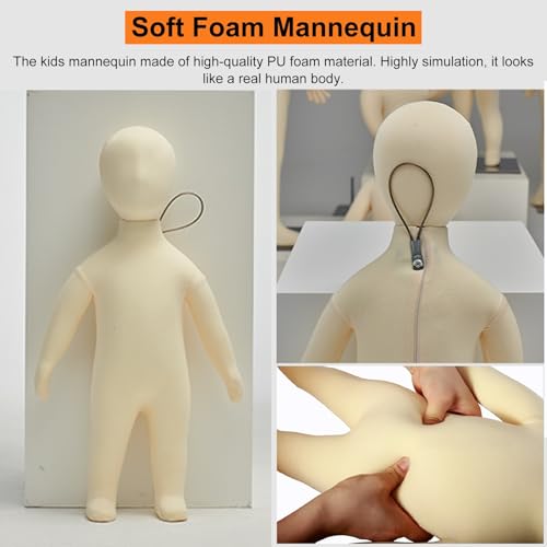 Maniquíes infantiles suaves para probar ropa de bebé sin deformar 7