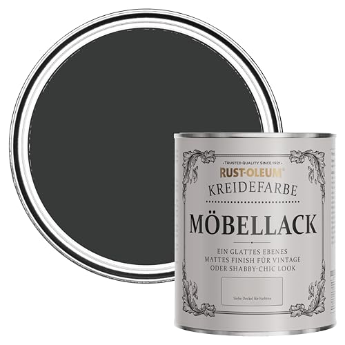 Rust-Oleum weiß Möbel- und Sockelleistenfarbe Kreidefarbe - Natürliche Holzkohle 750ml