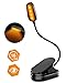 Produktbild Leselampe Klemme [mit Augenschutz-Bernsteinfarbenem Licht], USB Wiederaufladbare 1600K Buchlampe, 4 LED, 16H Laufzeit, 360° Flexible Klemmlampe für Kinder, E-Reader, Buch, Büro, Bett