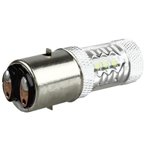 Bombilla LED BA20D H6 para Viajes Nocturnos en Ciclomotor y Rutas en ATV Pack de 5 4