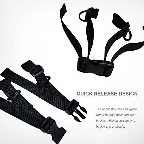 Syidinzn Backpack Chest Strap, Heavy Duty Adjustable Hardness Backpack Sternum Strap Chest Belt With Quick Release Buckle With D-Ring For Camping Hiking Jogging #TOP3