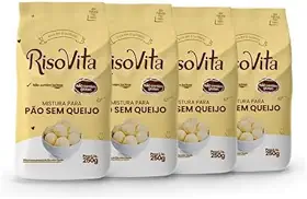 Pão Sem Queijo Sem Glúten E Lactose Risovita 250g 4 Unidades