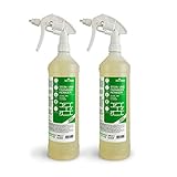Bio-Chem | Stein- und Fassadenreiniger 10-Fach Vollkonzentrat extra-stark | Moosentferner, Grünbelagentferner, Steinreiniger, Außenanlagenreiniger, Dachreiniger, Terrassenreiniger | 2X 1000 ml