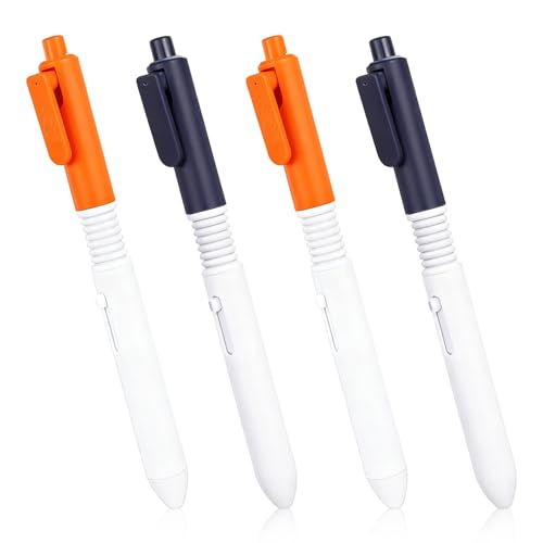 Pen That Sprays Water, Water Spary Kids Toy Pen, 2 in 1 Funny Prank Retractable Pens for Pranks and Tricks, Writing and Spraying, Blue & Orange, 2pcs