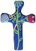 Calypso Studios Cross-Comforting Clay w/Greeting Card-Multiple Blessings, Blue, 5.5" H