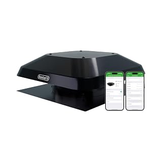 Quietcool AFR SMT ES-2.0 Roof Mount Smart Attic Fan - Up to 1950 CFM - As low as 25 Watts - Smart App Control - Thermostat and Humidistat - 20ft Power Cord - Plug-and-play - Three Speed - Amazon product rated Grade A