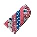 Handmade Fabric Soft Sunglasses case with zipper closure, Eye Glasses pouch, Gift for her, Quilted Glasses Case, Sunglasses Sleeve, Eyeglasses holder (stripe-multicolor)