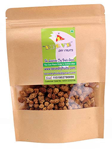 Image of LEEVE Dried Mulberries 200g | Natural Sun Dried Shahtoot | Rich in Iron & Antioxidants | Healthy Snack | No Added Sugar | Dry Fruit Snack for Immunity & Energy