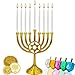 45 Decorative Frosted White Menorah Candles