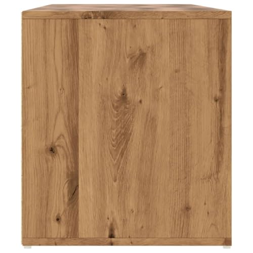Armario esquinero de roble artificial de 200 x 40 x 45 cm en madera de ingeniería 6