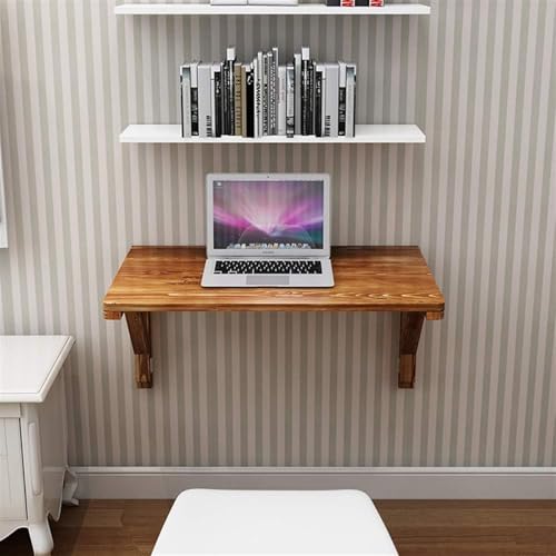 Table pliante murale en bois massif avec abattants 120cm pour aménager un studio