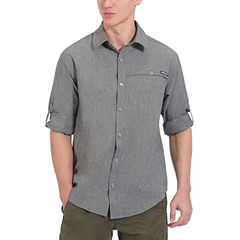 Little Donkey Andy Men's UPF 50+ UV Protection Shirt, Breathable Long Sleeve Fishing Hiking Shirt, Air-Holes Tech - - XL Cover
