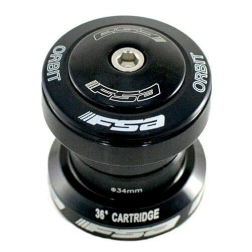 FSA NO.2N Orbit UF 1-1/8 Threadless Sealed Bearing Headset, Black, XTE1714