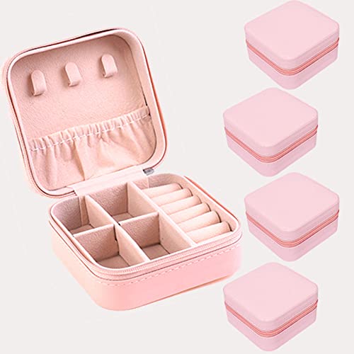Boite a Bijoux pour Femme Filles,Boite à Bijoux 2 Couches,Verrouillable avec Clef Boite à Bijoux,Boite a Bijoux en Cuir Imperméable,pour Bagues Boucles d'oreilles Colliers Bracelets (Modèle A) Cover