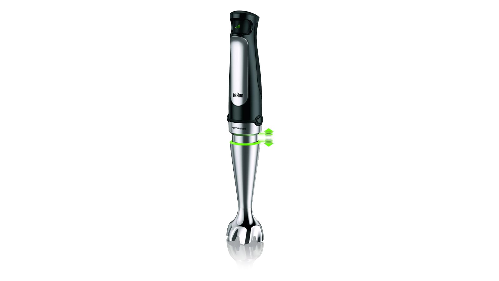 Braun Minipimer 7 - Batidora de Mano con Tecnología SplashControl, Sistema ActiveBlade para Alimentos Duros, Selección de Velocidad, Picadora 350 mL, Vaso 600 mL, 1000 W, Negro (MQ7025X)