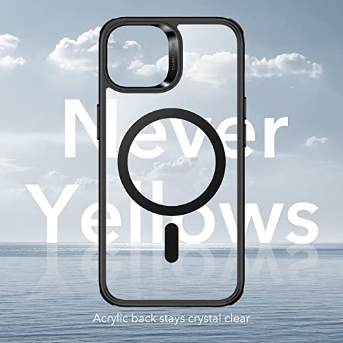 Esr For Iphone 14 Plus Case, Compatible With Magsafe, Shockproof Military-Grade Protection, Yellowing Resistant, Magnetic Phone Case For Iphone 14 Plus, Classic Hybrid Case (Halolock), Clear Black #TOP7