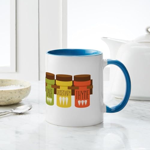 Taza de cerámica de 11 oz Parsley Sage Rosemary Thyme miniatura 6