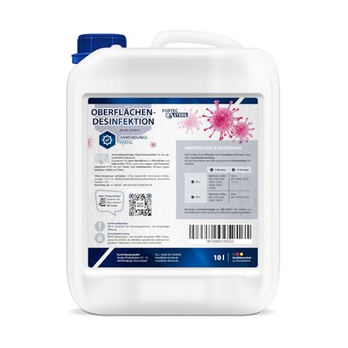 Oberflächendesinfektion, 10 L | alkoholfrei & geruchlos – gebrauchsfertig für Lebensmittelbereich, Gastronomie & Industrie