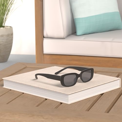 Image of JASPIN Rectangle Sunglasses for Women Men Trendy Y2k Retro 90s Sun Glasses UV Protection Cool Square Frame